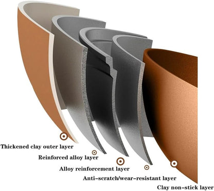 Popotte Wok en argile antiadhésif